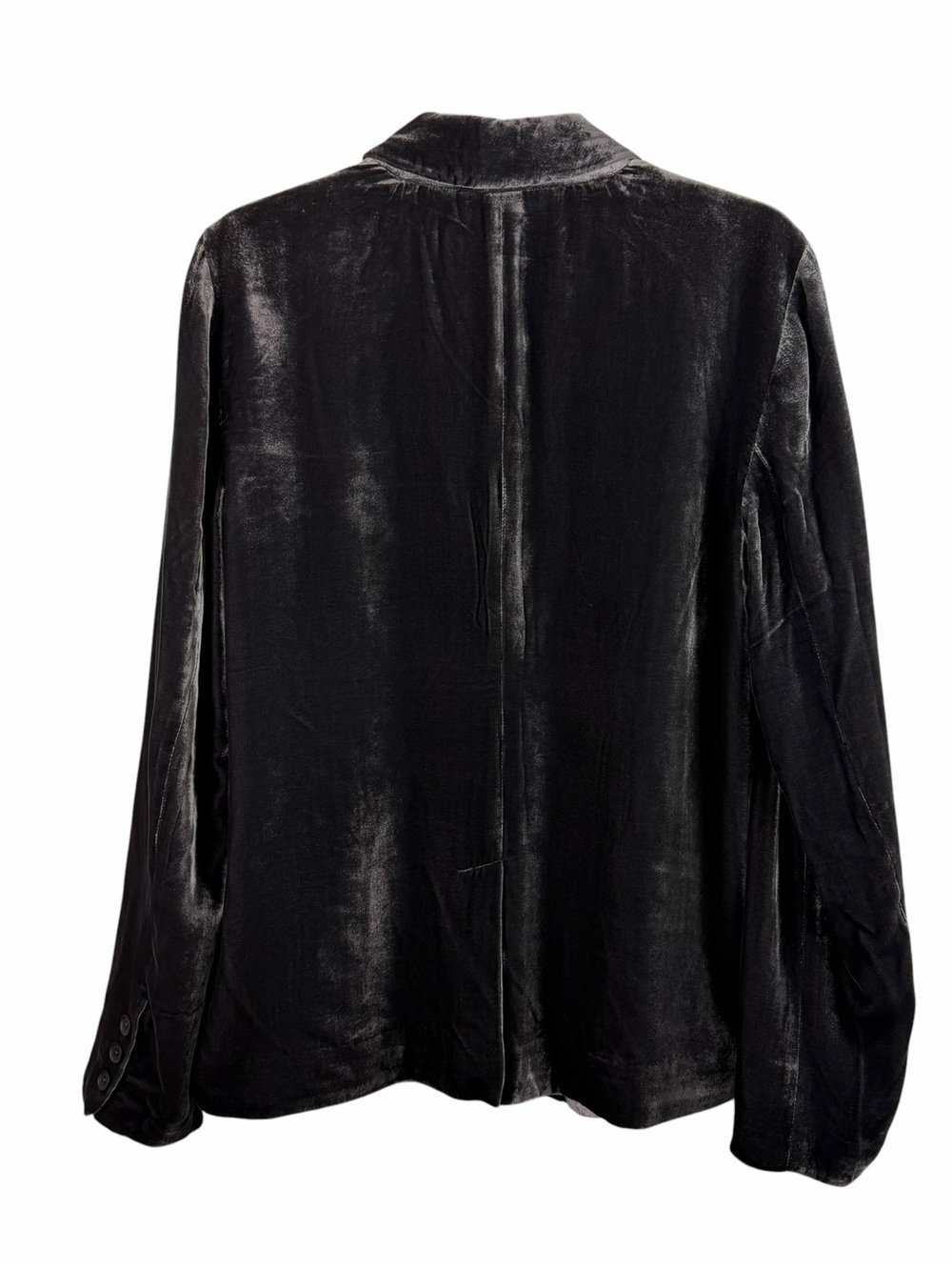Sundance | Sofia Wolfe Gray Crushed Velvet Blazer New - Picture 4 of 8